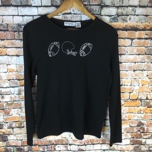 Allison Lane LS with Cute Football Embellishments